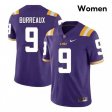 Purple Joe Burrow Burreaux #9 LSU Tigers SEC Women High School Classic Football Jersey -Hot Sale