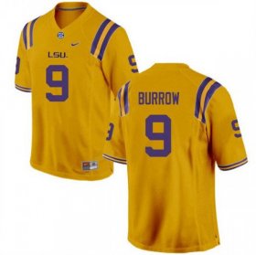 Gold Joe Burrow #9 LSU Tigers Men College Alumni Football Jersey -Hot Sale