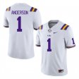 White Aaron Anderson #1 LSU Tigers SEC Men College Alumni Football Jersey -Hot Sale