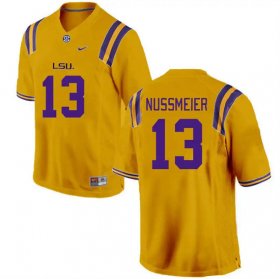 Gold Garrett Nussmeier #13 LSU Tigers Men College Alumni Football Jersey -Hot Sale