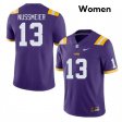 Purple Garrett Nussmeier #13 LSU Tigers SEC Women High School Classic Football Jersey -Hot Sale