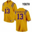 Gold Garrett Nussmeier #13 LSU Tigers Youth NCAA Official Football Jersey -Hot Sale