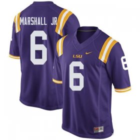 Purple Terrace Marshall Jr. #6 LSU Tigers Men College Alumni Football Jersey -Hot Sale