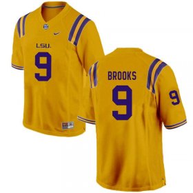 Gold Marcel Brooks #9 LSU Tigers Men High School Classic Football Jersey -Hot Sale