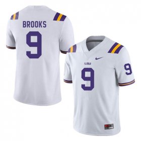 White Marcel Brooks #9 LSU Tigers Men College Alumni Football Jersey -Hot Sale