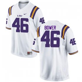 White Tashawn Bower #46 LSU Tigers Men College Alumni Football Jersey -Hot Sale