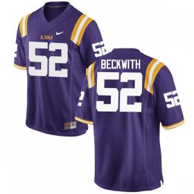 Purple Kendell Beckwith #52 LSU Tigers Men NCAA Official Football Jersey -Hot Sale