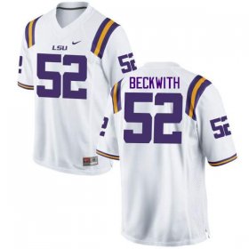 White Kendell Beckwith #52 LSU Tigers Men College Alumni Football Jersey -Hot Sale