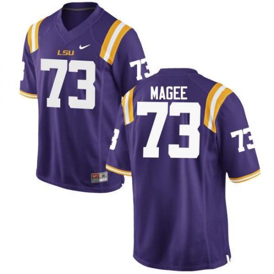 Purple Adrian Magee #73 LSU Tigers Men College Alumni Football Jersey -Hot Sale