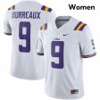 White Joe Burrow Burreaux #9 LSU Tigers Game Women High School Classic Football Jersey -Hot Sale