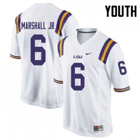 White Terrace Marshall Jr. #6 LSU Tigers Youth High School Classic Football Jersey -Hot Sale