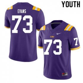 Purple Joseph Evans #73 LSU Tigers Youth College Alumni Football Jersey -Hot Sale