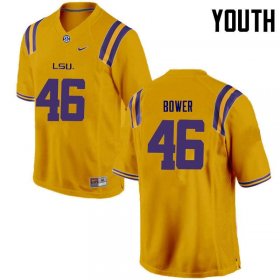 Gold Tashawn Bower #46 LSU Tigers Youth High School Classic Football Jersey -Hot Sale